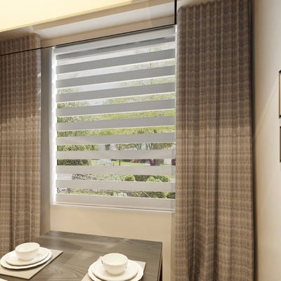 Highly Customizable Polyester Zebra Blinds for Indoor House Heat Insulation Included
