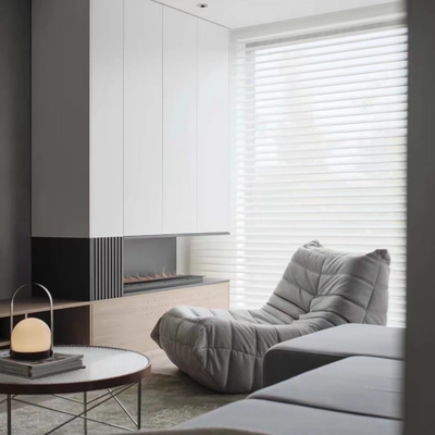 Electric Smart Shangrila Motorized Blinds with Customization and Horizontal Structure