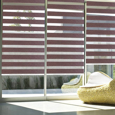 Electric Solar Shading Window Blind Horizontal Zebra Blinds for Excellent Performance