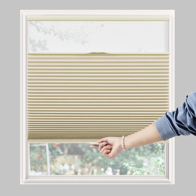 WELLSOURCE Day&amp;Night Cellular Shades, Blackout Top Down Bottom Up Honeycomb Blinds for Windows, Cordless Window Shades w