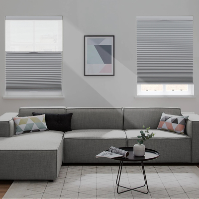 WELLSOURCE Day&amp;Night Cellular Shades, Blackout Top Down Bottom Up Honeycomb Blinds for Windows, Cordless Window Shades w