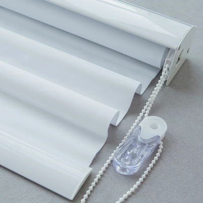 Customized Bathroom Anti UV and Heat Insulation Electric Motorized Shangrila Blinds