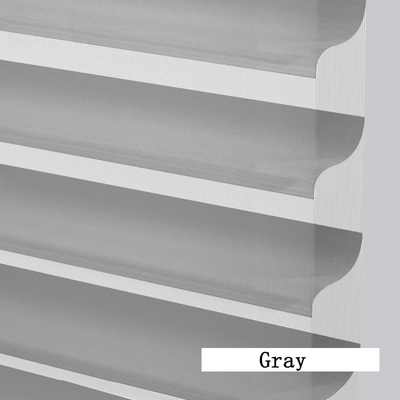 WELLSOURCE Manual 2"Shangri-la Blinds Non Blackout Light Filtering for Home, Office, Hotel, Club, Restaurant Custom Made