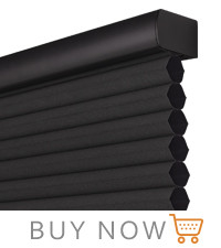 WELLSOURCE Cordless Cellular Shades without Drilling Honeycomb Blinds Blackout for Windows Bed Room, Office Easy to Inst