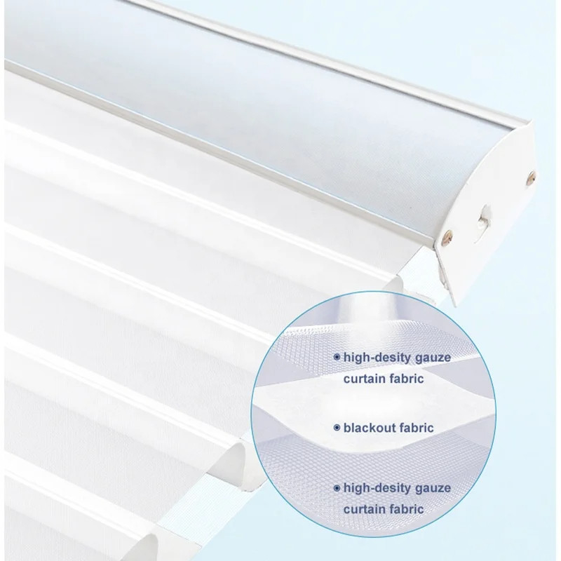 WELLSOURCE Manual 2&quot;Shangri-la shades Non Blackout Light Filtering for Home, Office, Hotel, Club, Restaurant Custom Made