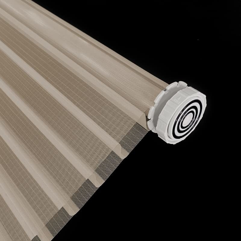 WELLSOURCE No Drill 2&quot;Shangri-la Shades Tension Inside Mount Expansion Window Blind,Custom Size